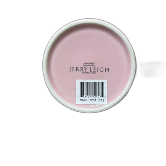 Jerry Lee NWT 'Caution: I Don't Do Mornings' Minnie Mouse Coffee Mug Disney Pink - Picture 4 of 5